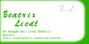 beatrix liedl business card